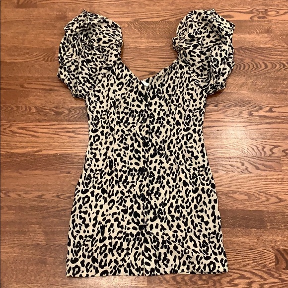 Leopard print mini dress - Picture 2 of 4